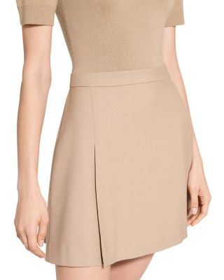 Deep Pleat Combo Mini Dress