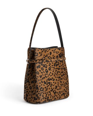Belted Calf Hair Bucket Bag 