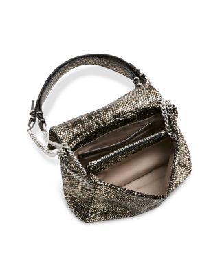 Chelsea Python Embossed Leather Shoulder Bag