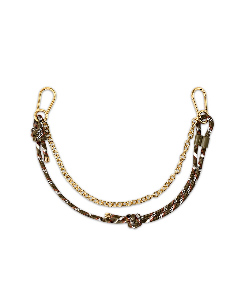 Veronica Beard Paracord & Chain Bag Strap In Brown