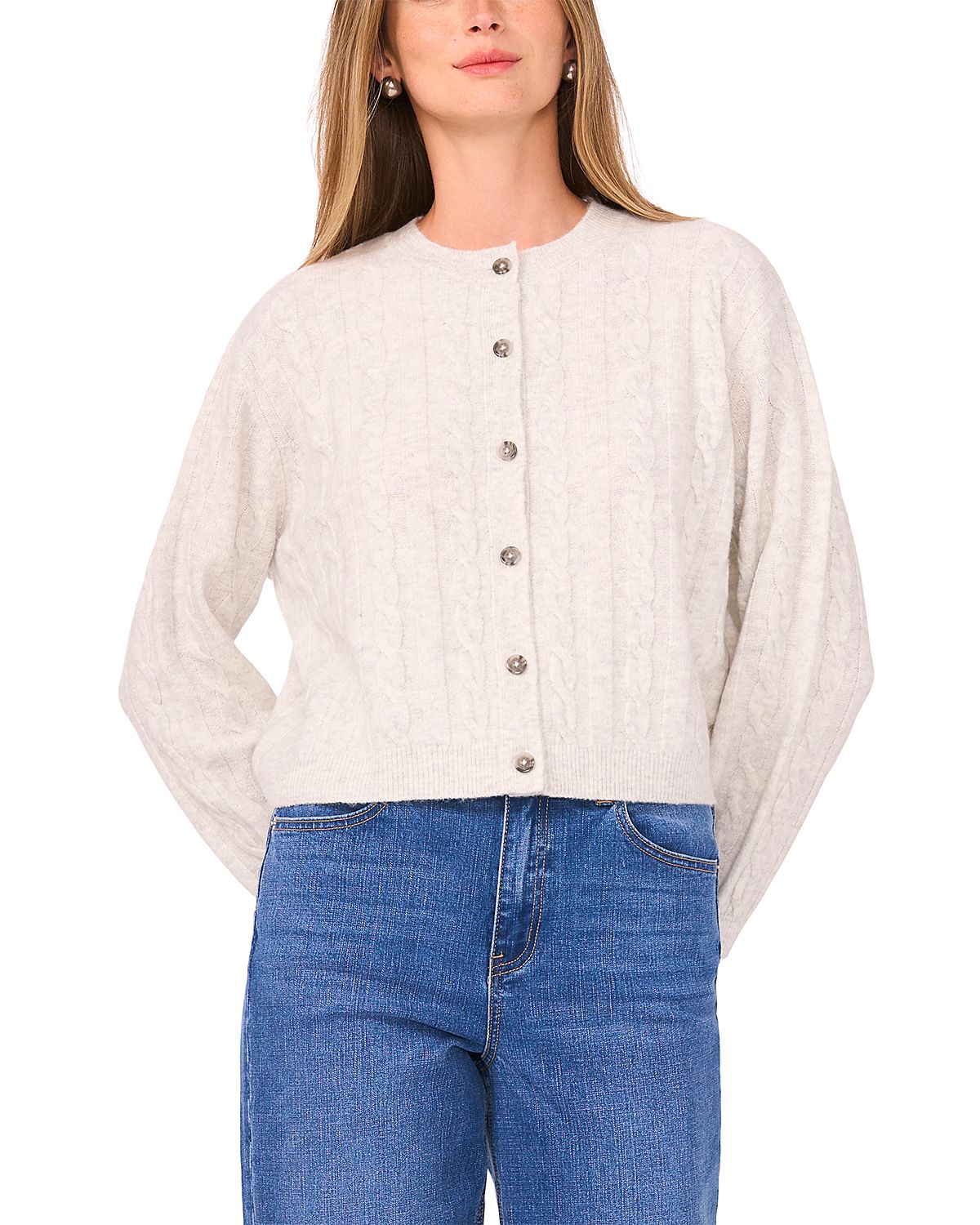1.state Cable Knit Cardigan