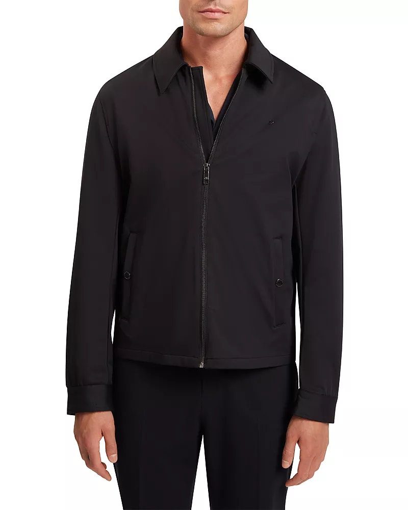 Ted Baker Wettin Soft Shell Fleece Harrington Jacket
