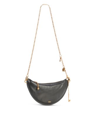 Icons Mini Leather Halfmoon Bag
