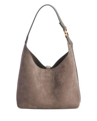 Marcie Small Suede Hobo Bag