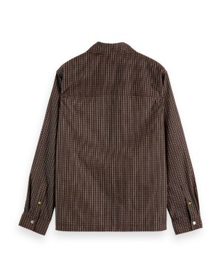 Relaxed Fit Micro Check Structured Shirt
