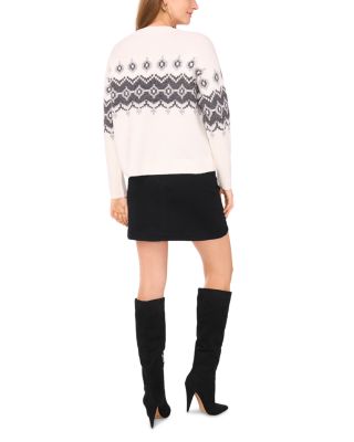 Fair Isle Raglan Sleeve Sweater