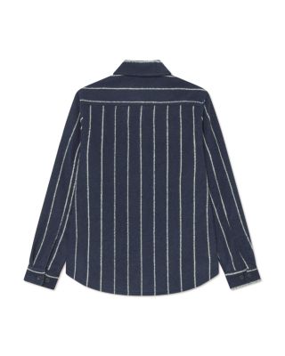 Lennon Pinstripe Shirt Jacket