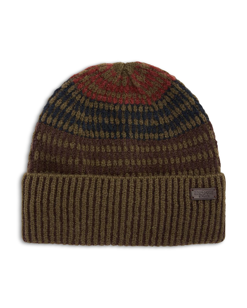 Barbour Harray Knit Beanie In Green