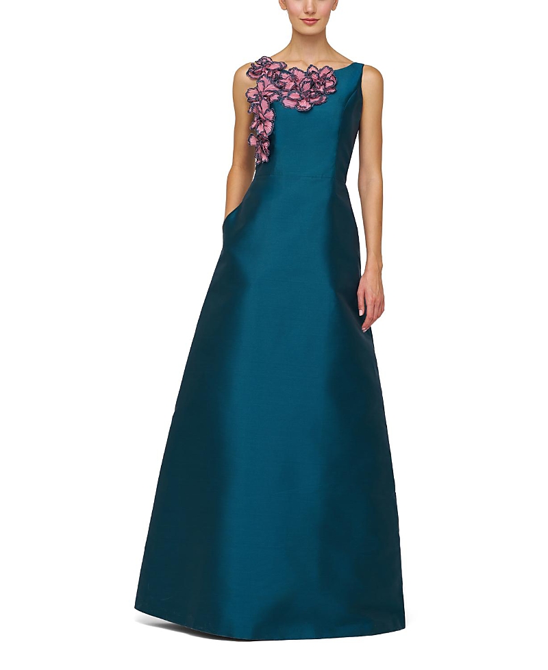 Kay Unger Giselle Gown In Blue