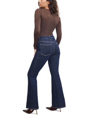 Good Petite Flare Jeans in Indigo983