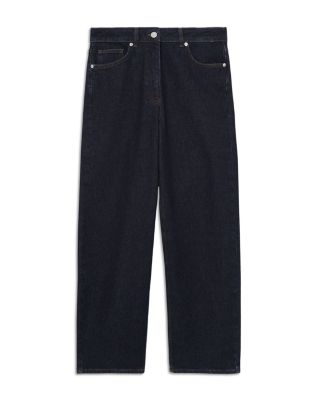 Petites Selin Straight Jeans in Dark Blue