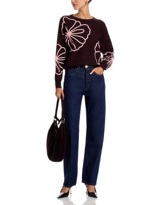 Floral Embroidered Sweater