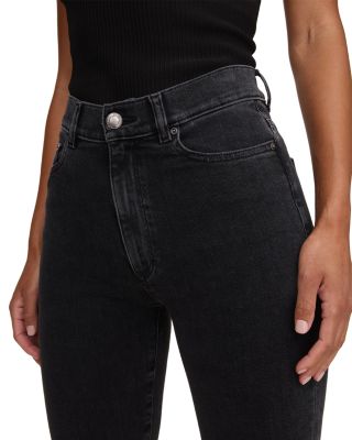 Petite Halle High Rise Instasculpt Straight Jeans in Nightshade