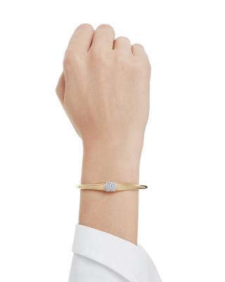 Dextera Pav&eacute; Crystal Cluster Bangle Bracelet