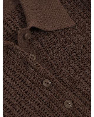 India Knit Polo Top