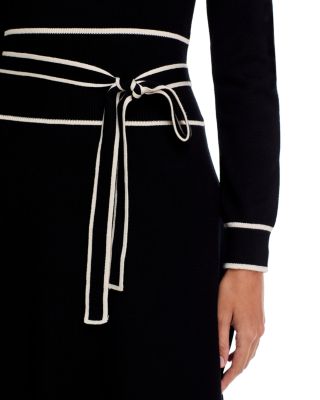 Crewneck Belted Dress - Exclusive