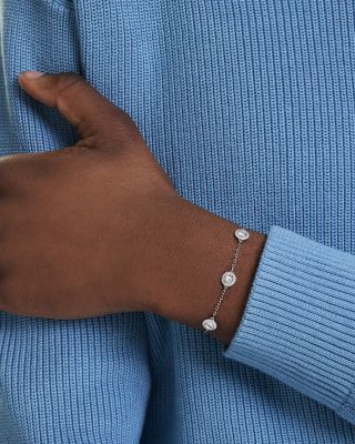 Una Crystal Rondelle Angelic Chain Bracelet