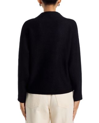 Funnel Neck Floral Print Sweater