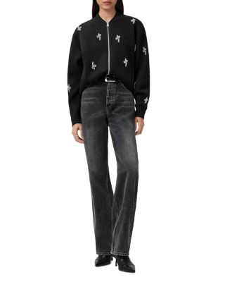 Rhea Bea Embellished Bomber Jacket