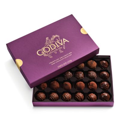 Chocolatier Dark Chocolate Truffles Gift Box, 24 Piece
