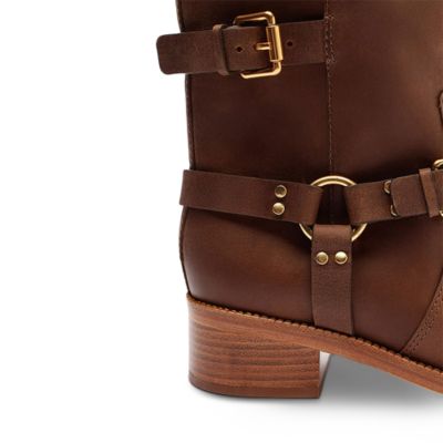 Women's Distressed Leather Boots