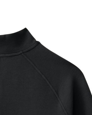 Overzip Mock Neck Sweatshirt