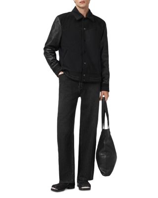 Endleton Mixed Media Western Bomber Jacket