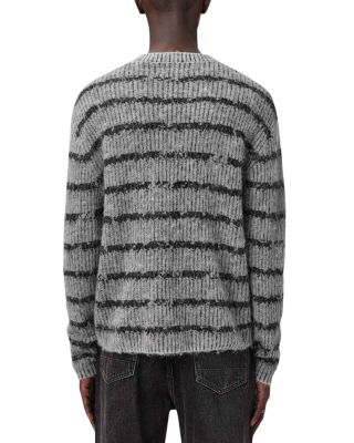Dissolved Striped Crewneck Sweater  
