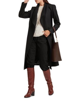 Rose Wool Blend Wrap Coat