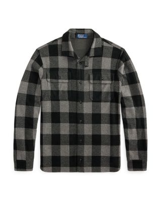Plaid Knit Flannel Overshirt