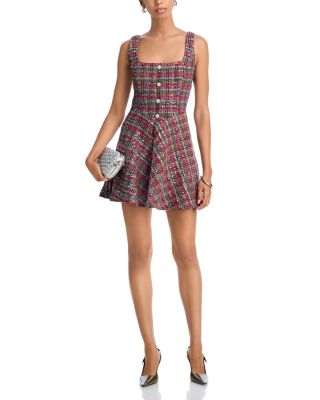 Sequin Tweed Mini Dress - Exclusive
