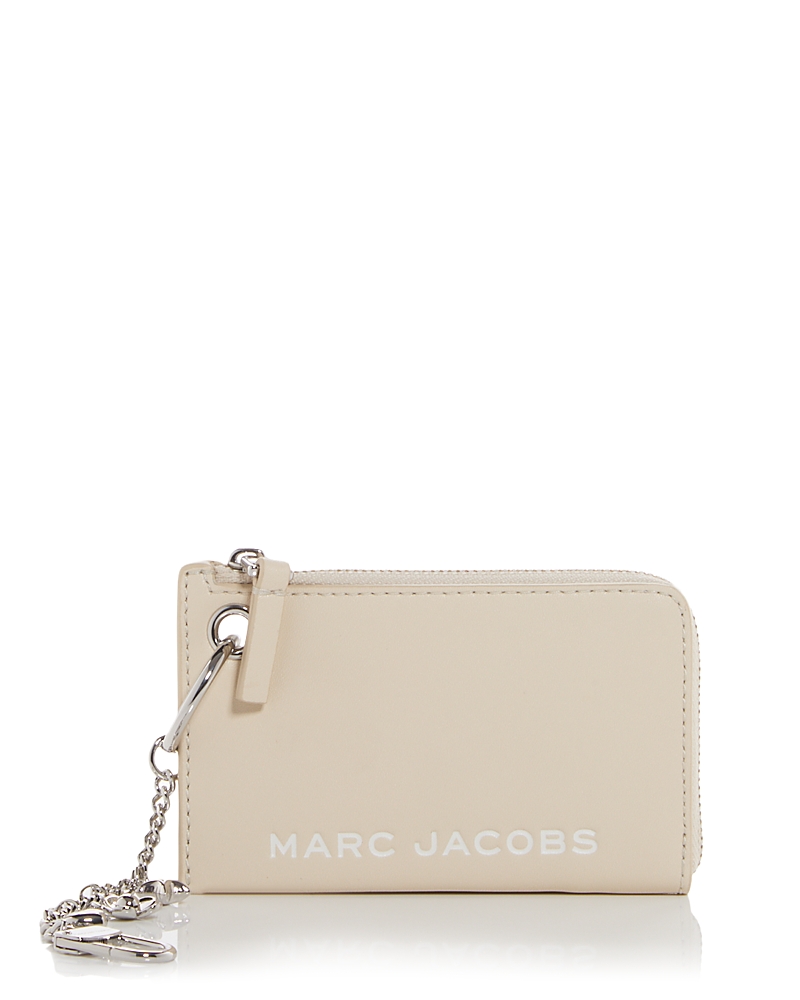 Marc Jacobs The Coin Charm Leather Case In Neutral