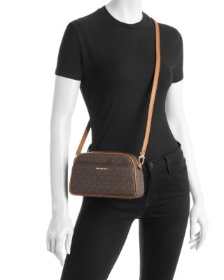 Jet Set Camera Leather Crossbody Bag