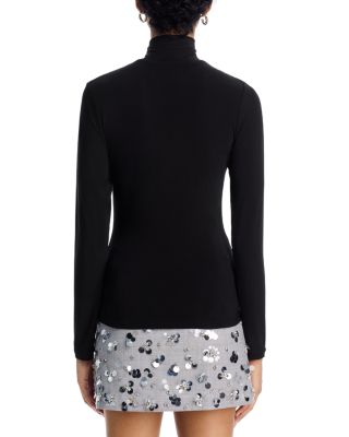 Turtleneck Jersey Top - Exclusive