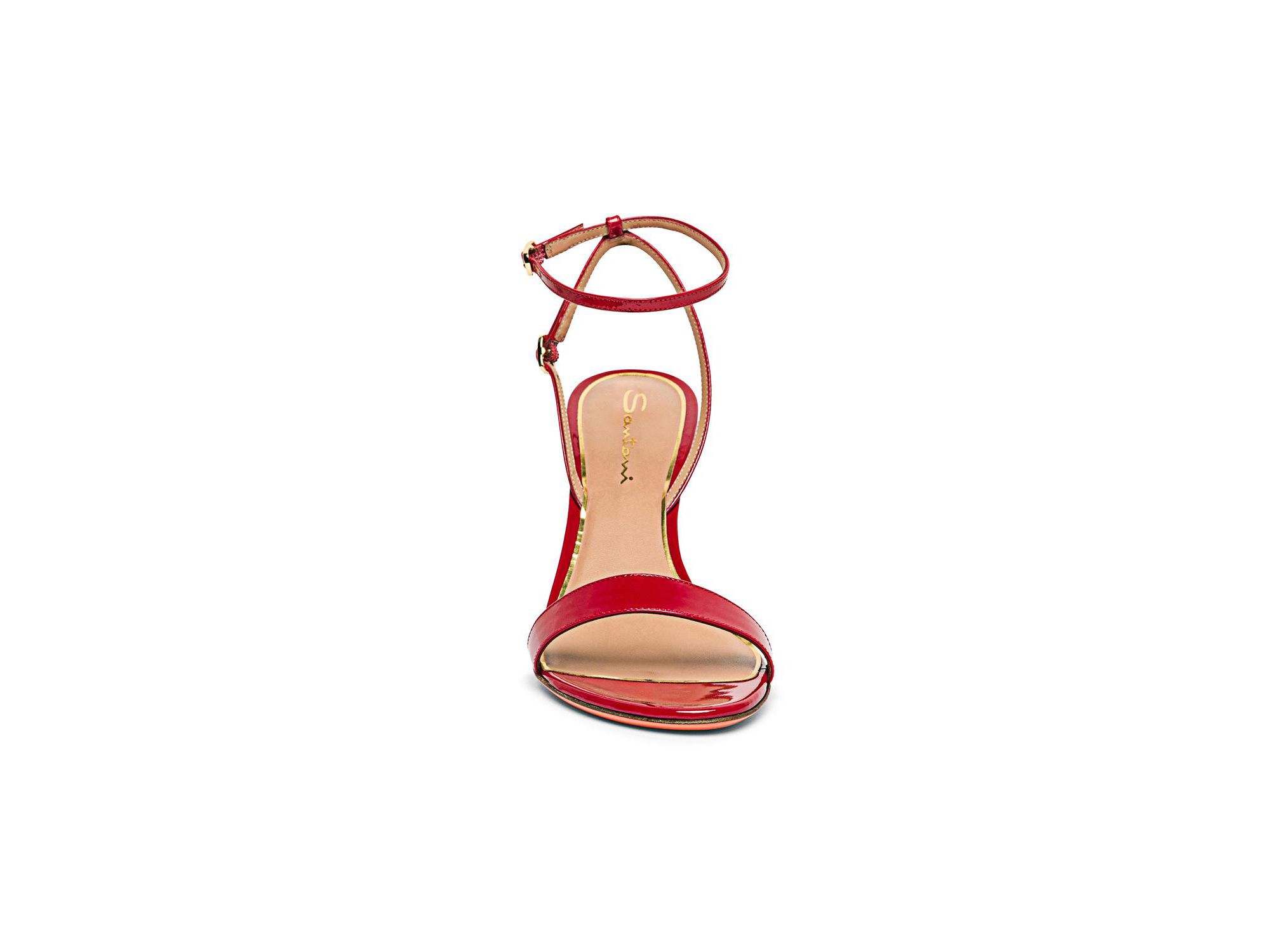 Women's Patent Leather High Heel Sandals — Image 3