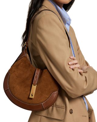 Polo ID Suede Leather Small Shoulder Bag