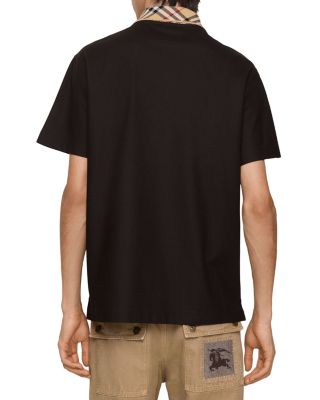 Check Collar Cotton Slim Fit Polo Shirt