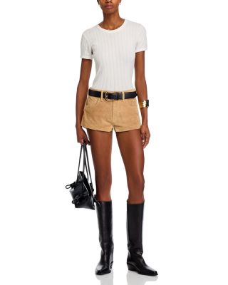 Suede Shorts
