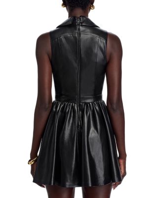 Emmy Faux Leather Mini Dress