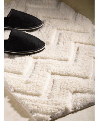 Vantaa Bath Mat - Ivory White, 36&amp;quot; L x 24&amp;quot; W