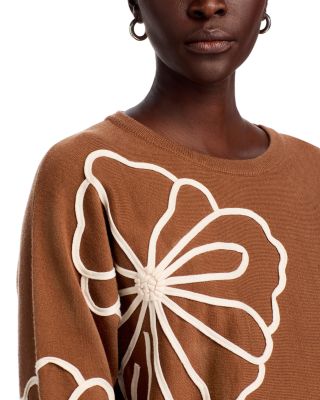 Floral Embroidered Sweater