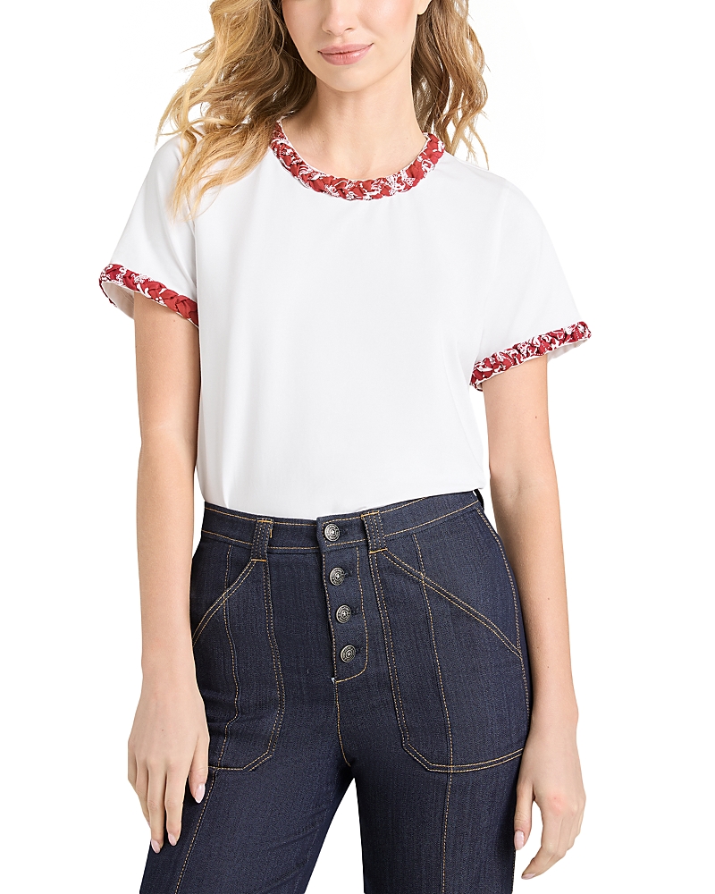 Cinq À Sept Cinq A Sept Bandana Braided Tee In White