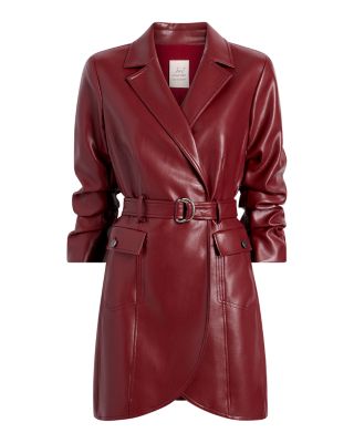 Jenessa Faux Leather Dress