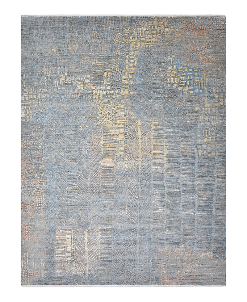 Bloomingdale's Modern M8527 Area Rug, 9'2x12'1 In Gray