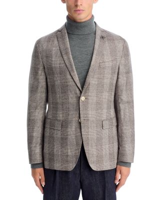 Varick Slim Fit Jersey Plaid Sport Coat