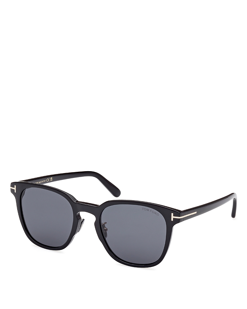 Tom Ford Jayson M Ft1020-n 01d Square Polarized Sunglasses In Black