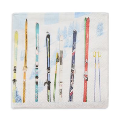 Gray Malin Ski Holiday Paper Cocktail Napkins - Exclusive