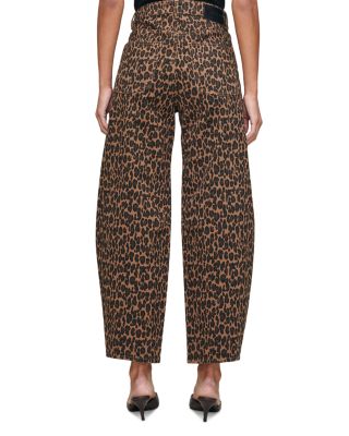 Miro Barrel High Rise Jeans in Leopard