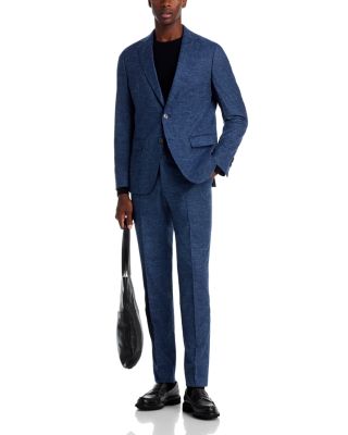 Melange Solid Slim Fit Suit Separates