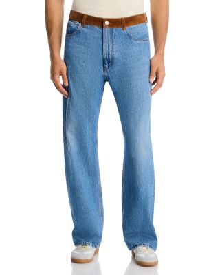 Wide Leg Jeans in Deep Blue